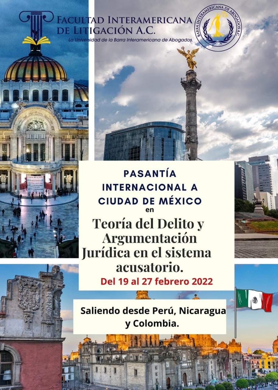 Presentación oficial de la pasantía internacional a la Ciudad de México.